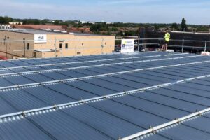 Top of Temporary Roof in Cambridgeshire