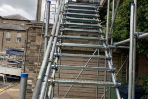 Safety Scaffolding With Staircase in Cambridge