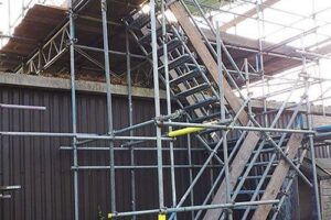 Safety Scaffolding with Staircase Access in Cambridgeshire