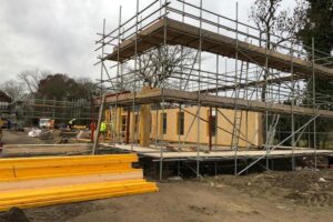 Timber Frame Scaffold in Cambridgeshire